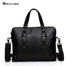 G-FAVOR Для мужчин сумка Портфели мужской Crazy Horse кожа Портфели s Для мужчин 13 дюймов сумки ноутбук Портфели мужской ноутбук сумка