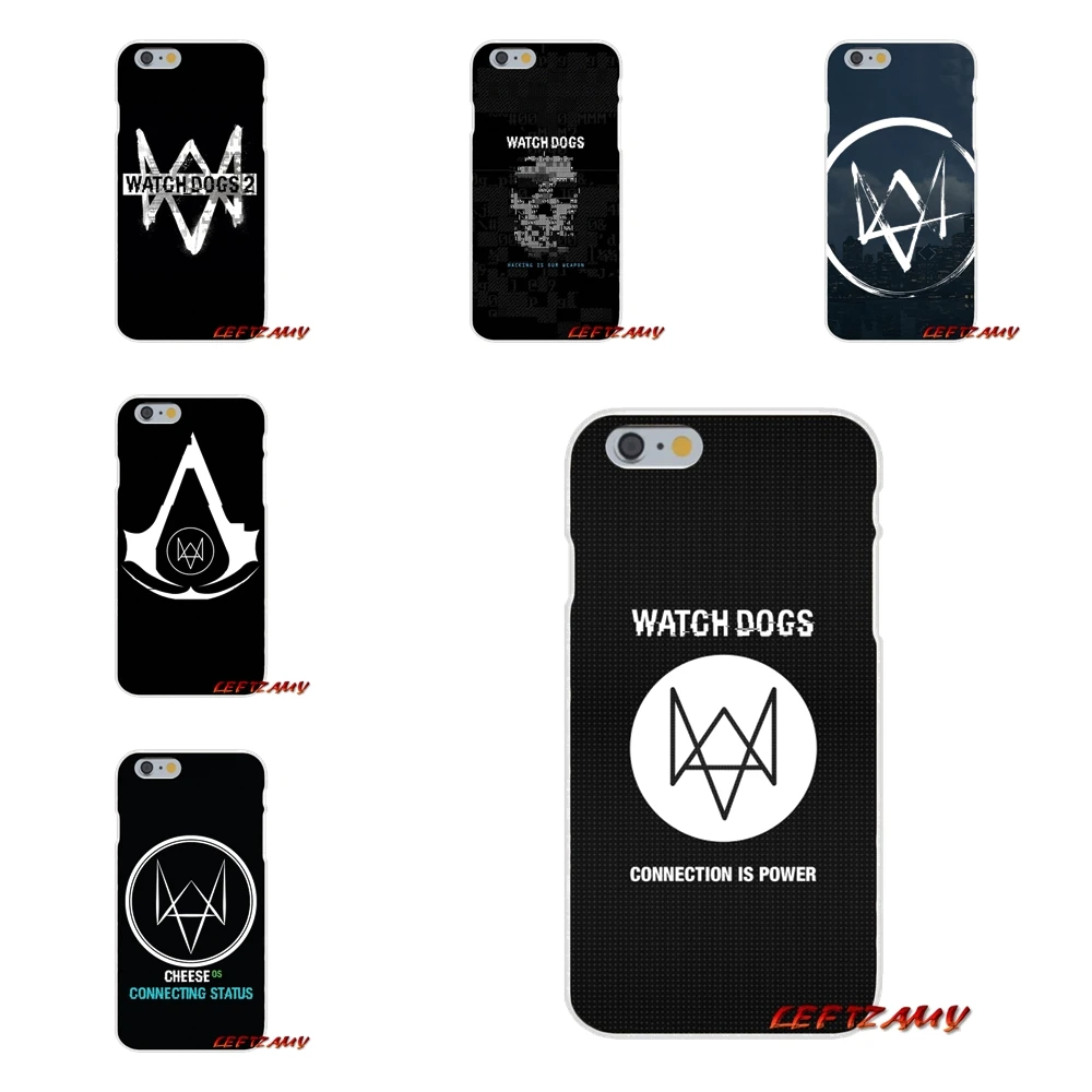 

For Samsung Galaxy S3 S4 S5 MINI S6 S7 edge S8 S9 Plus Note 2 3 4 5 8 Accessories Phone Shell Covers game watch dogs symbol