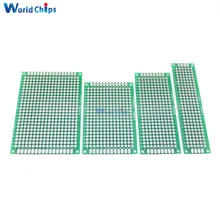 Maquette Double face PCB, 4 pièces, 5x7, 4x6, 3x7, 2x8CM, 1 pièce, FR4