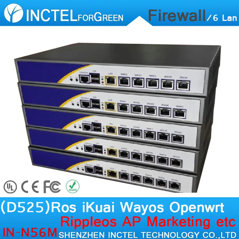 Intel Atom D525 Radius Manager Panabit PFSense OPENWRT Netzone Bytevalue ROS настольный компьютер Cisco ASA брандмауэр цена