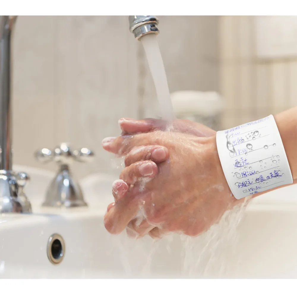 NEWYES Смарт Силиконовые стираемые СЛЭП браслеты водонепроницаемый заметки линейка браслет для женщин дети подарок на день рождения регулируемый размер
