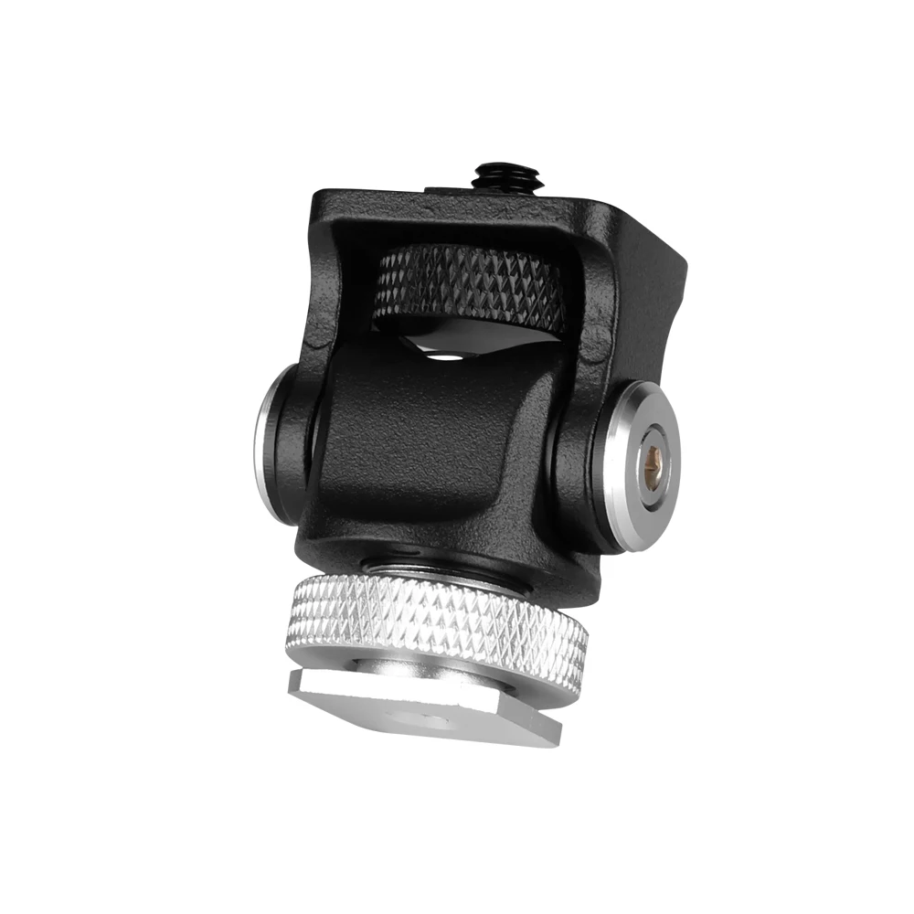 

Mini Hot Shoe Mount Monitor Microphone Flash Holder 1/4 Inch Screw Camera Bracket fotografia acessorio