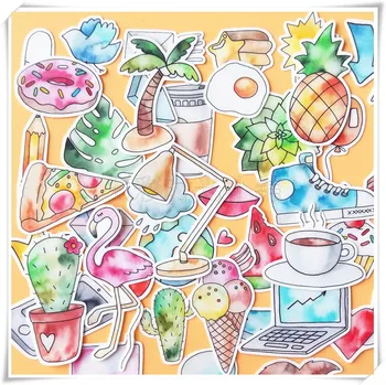 

40pcs/pack Tropical daily Decorative Stickers DIY Planner Diary Scrapbook Album phone Stickers gift for kids escolar