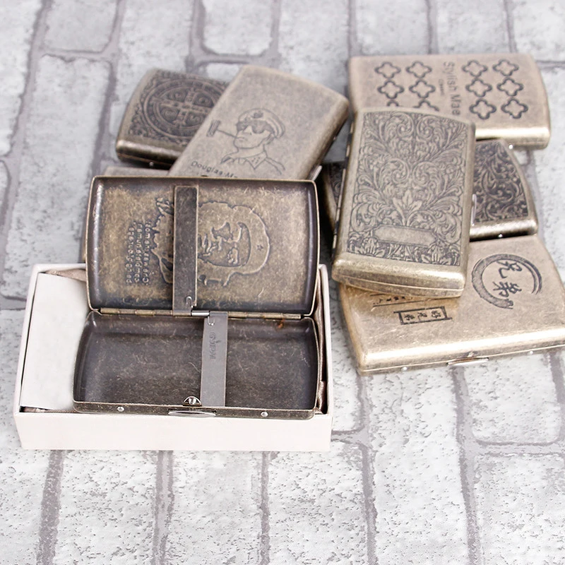

2019 New Metal Cigarette Case Holder Pocket Box Storage Container For Mini Cigarette Pimp Stick Holder
