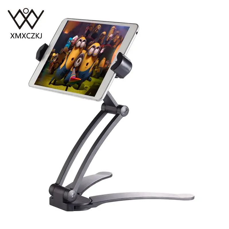 

XMXCZKJ Upgrade Tablet phone Holder 2 in 1 Kitchen Desk Mount Adjustable holder Fit For 19cm to 24cm Width Tablet Mobile phone