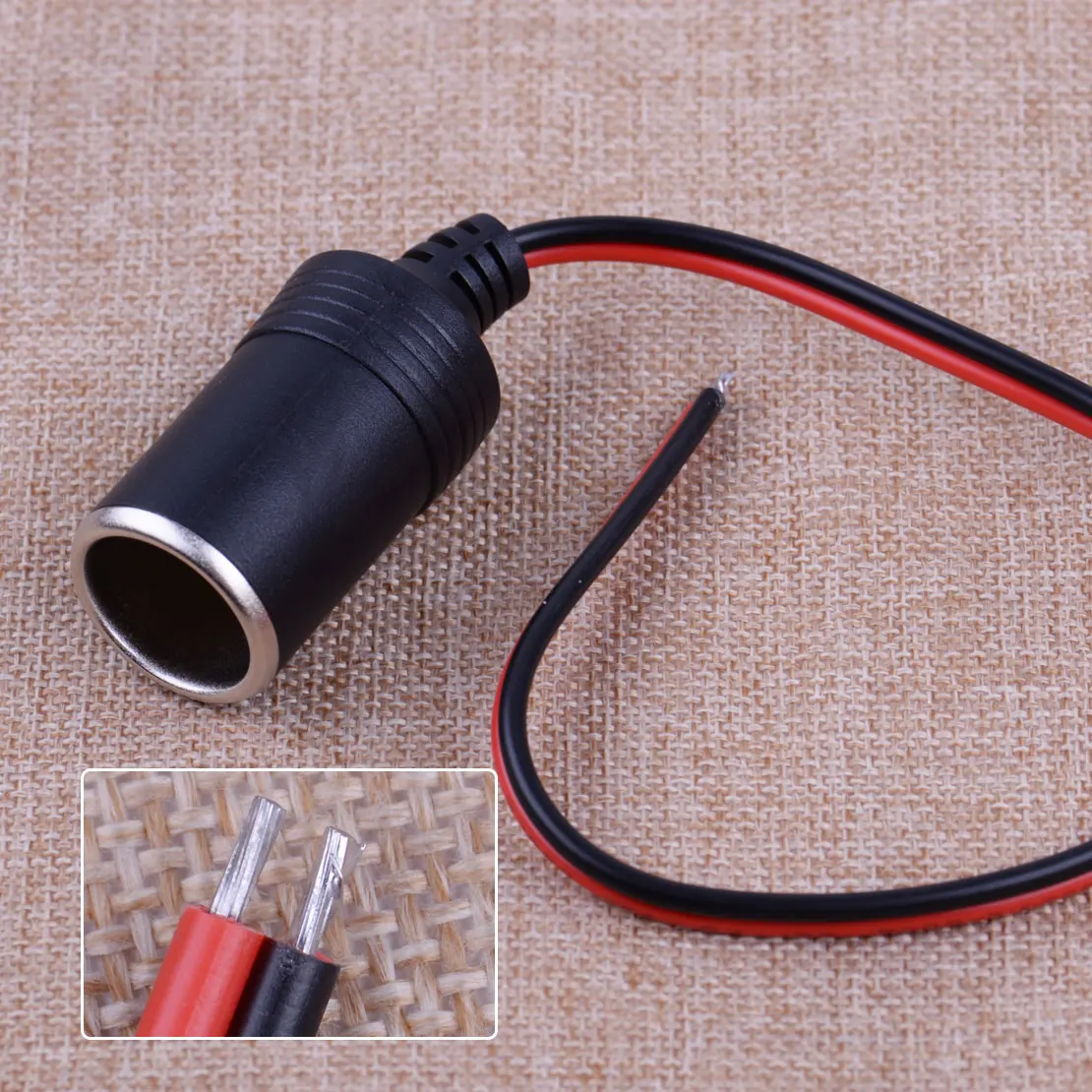 

CITALL Car DC12V 100W Female Car Cigar Cigarette Lighter Charger Cable Outlet 28cm Socket Plug Connector Adapter