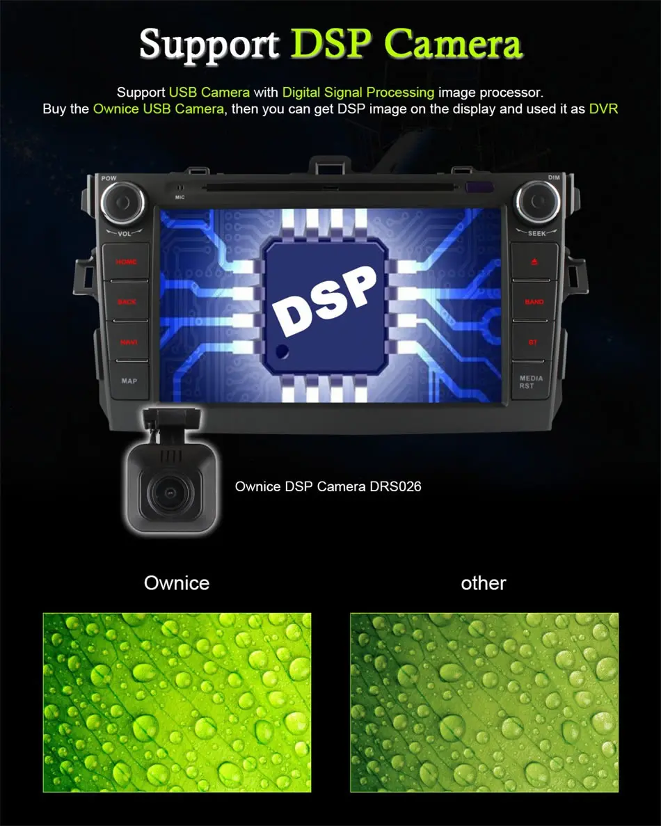 Top 4G Internet Quad Core 2GB RAM Android 6.0 for Toyota Corolla 2007 2008 2009 2010 2011 Car DVD Radio GPS Navigation Stereo System 5