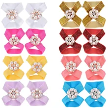 Детские Босиком сандалии с Стразы новорожденных Босоножки для маленьких девочек; реквизит для фотографий на день рождения; 7 цветов на выбор