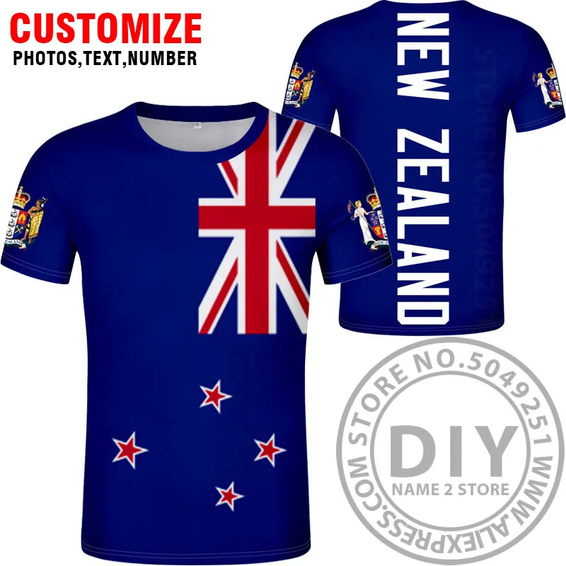 Футболка новая ZEALAND сделай сам Бесплатная индивидуальный заказ номер nzl футболка