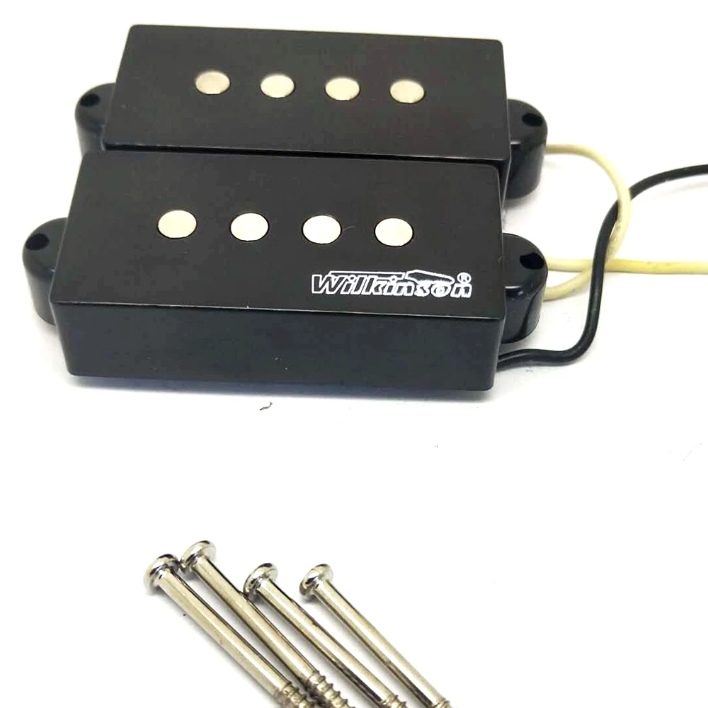 Wilkinson MWPB P-Bass Guitar Pickups Humbuckers Precision Style Black