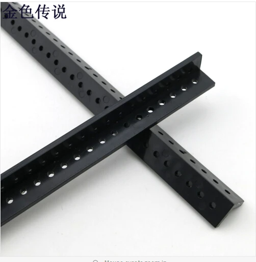 

17189TW 2Pcs Angle-Long Perforated Plastic Strip Profile Manual Remote Control Car Upgrade Accessory