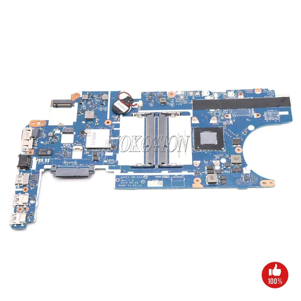 

NOKOTION FRU 04X4982 AAVE1 NM-A231 Laptop Motherboard For Lenovo thinkpad E455 Main Board A6-7000 CPU