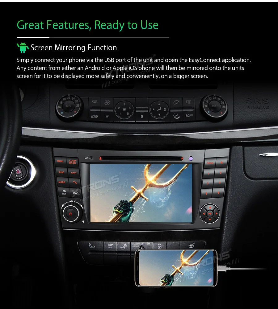 Discount 7" Android 8.1 Car Multimedia DVD Navigation GPS RCA Radio for Mercedes-Benz E-Class W211 2002-2008 & CLS-Class W219 2005-2006 9