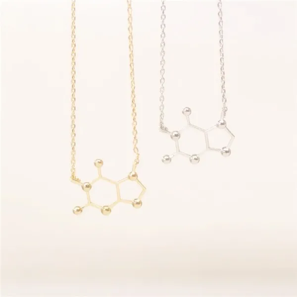 Fashion-necklaces-for-women-2015-creative-caffeine-molecule-my-chemical-romance-K-gold-neckless