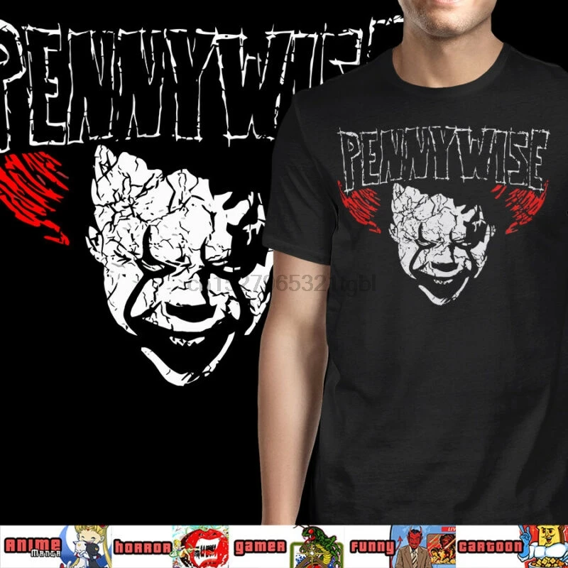 

IT Steven King Pennywise Classic Movie Horror T Shirt