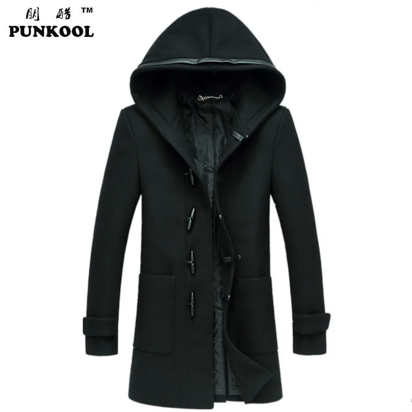 Popular Mens Wool Coat Hood-Buy Cheap Mens Wool Coat Hood