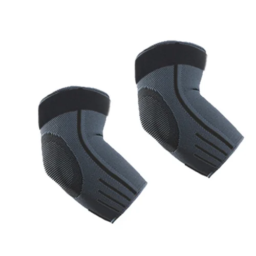 1 пара налокотник компрессионная поддержка с регулируемым ремешком для тяжелой атлетики артрит волейбол теннис Налокотник - Цвет: Black