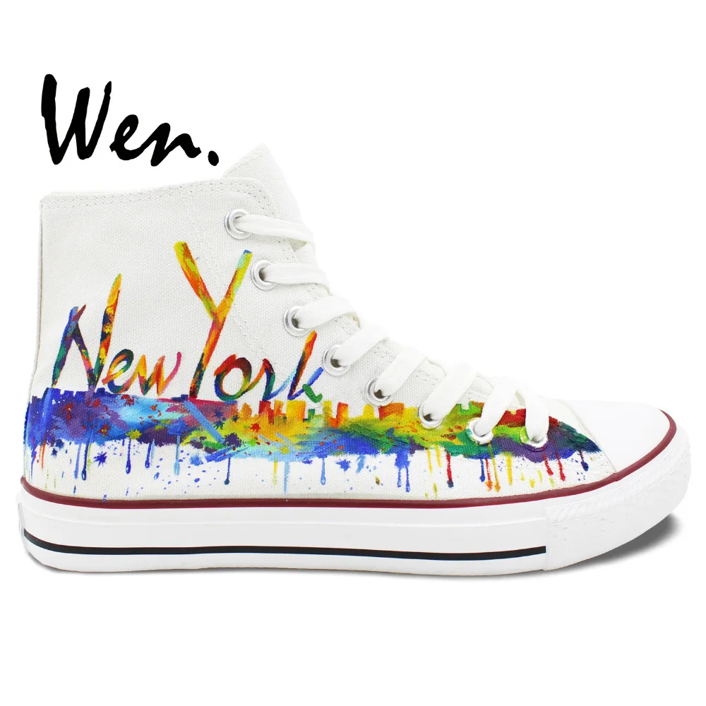 Wen Original Shoes Hand Painted Sneakers Design Custom New