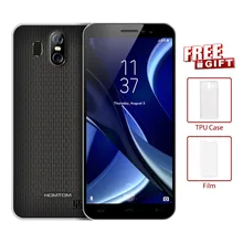 HOMTOM S16 Android7.0 3G Smartphone 5.5 Pouces 18:9 Bord-Moins Affichage 3000 mAh MT6580 Quad Core 2 GB + 16 GB D’empreintes Digitales Mobile Téléphone