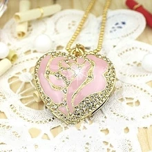 Уникальная Флешка в виде бижутерии 64 ГБ флеш-накопитель 32 Гб 16 Гб Memoria мини-usb-накопитель диск карты памяти 1 ТБ 2 ТБ Подарочная цепочка для ожерелья