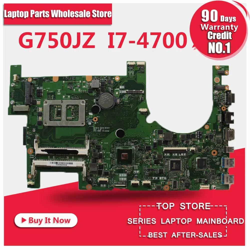 Отправка платы + для For Asus G750JZ материнская плата ноутбука G750J G750JX REV2.0 процессор