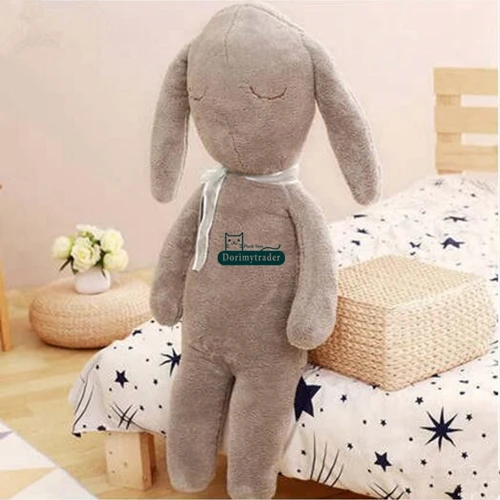 Grey Dorimytrader Lovely мягкий мультфильм кролик плюшевые подушки куклы фаршированные аниме кролика игрушка ребенка подарок 39inch 100см DY60676 - Цвет: Grey