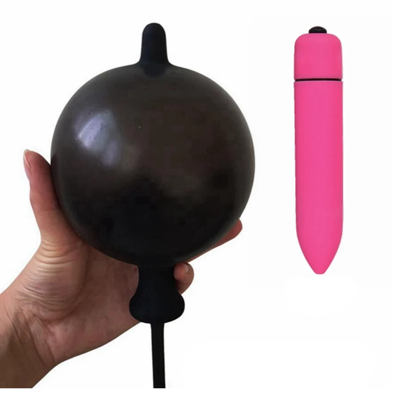 Anal Dildo Vibrators Inflatable Butt Plug Expan