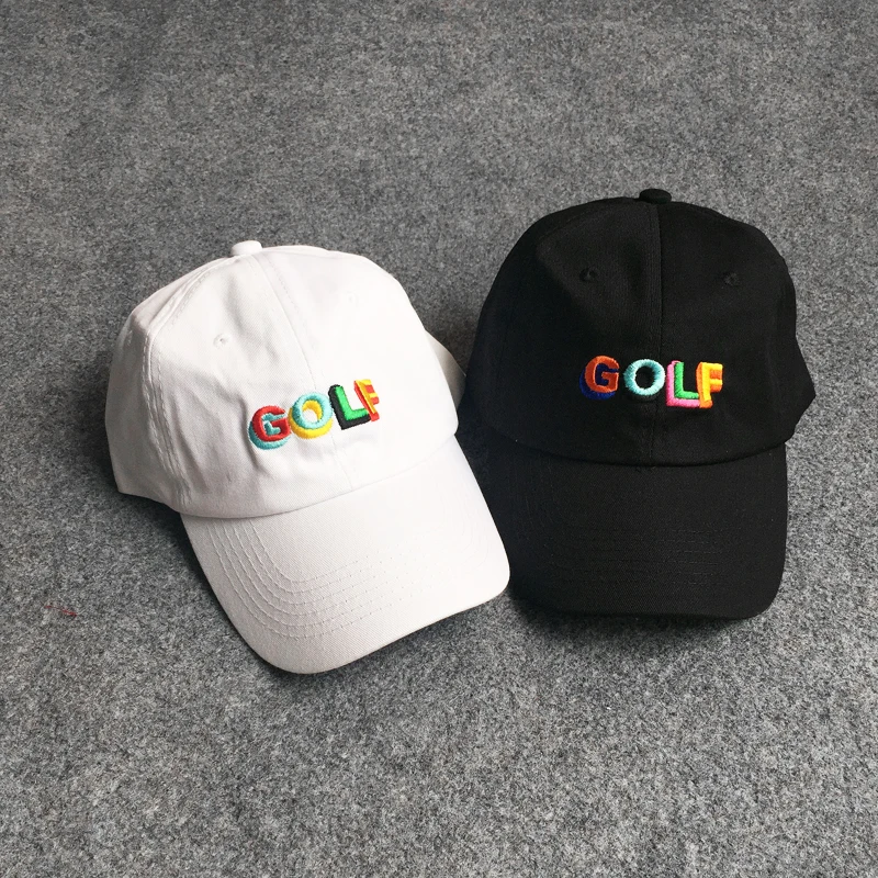 

GOLF Summer Embroidery Letters Hip Hop Baseball Cap gorras Kanye West Men Women Harajuku snapback Bone Streetwear men women hat