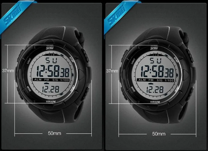 Часы Skmei мужские светодиодные цифровые спортивные погружение до 50 м|skmei brand|watch