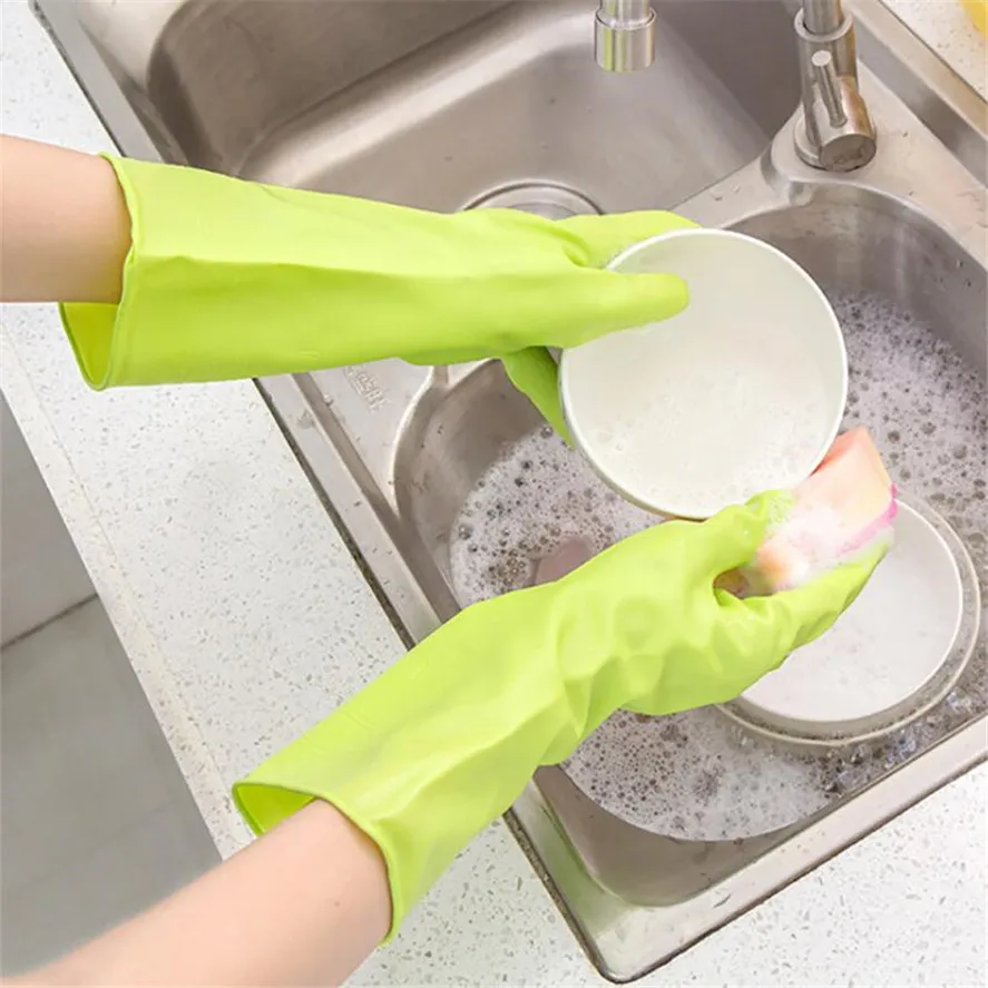 New Housework Latex Gloves 1PC Pair Waterproof Rubber Latex Gloves for