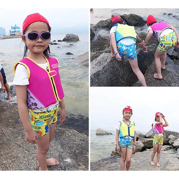 

Professional Swimming Children's Life Breathable Jacket Detachable Safety Portable Neoprene Vest
