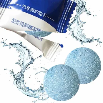 

Auto Car Windshield Glass Washer Window Cleaner Safe Compact Effervescent Tablets Detergent Fine Concentrated Solid 1PC/6PC/10PC