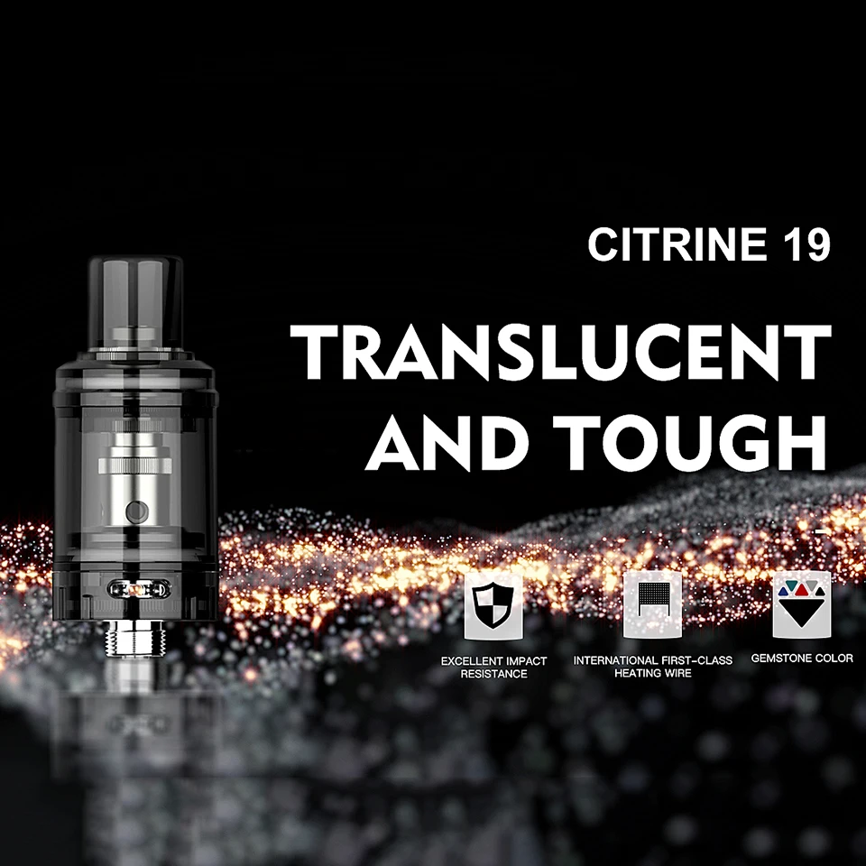 Original Tesla Citrine 19 Tank Sub Ohm atomizer 1.8ml Adjustable bottom airflow system E-cigarette Vape for Tesla Innovator Kit (27)