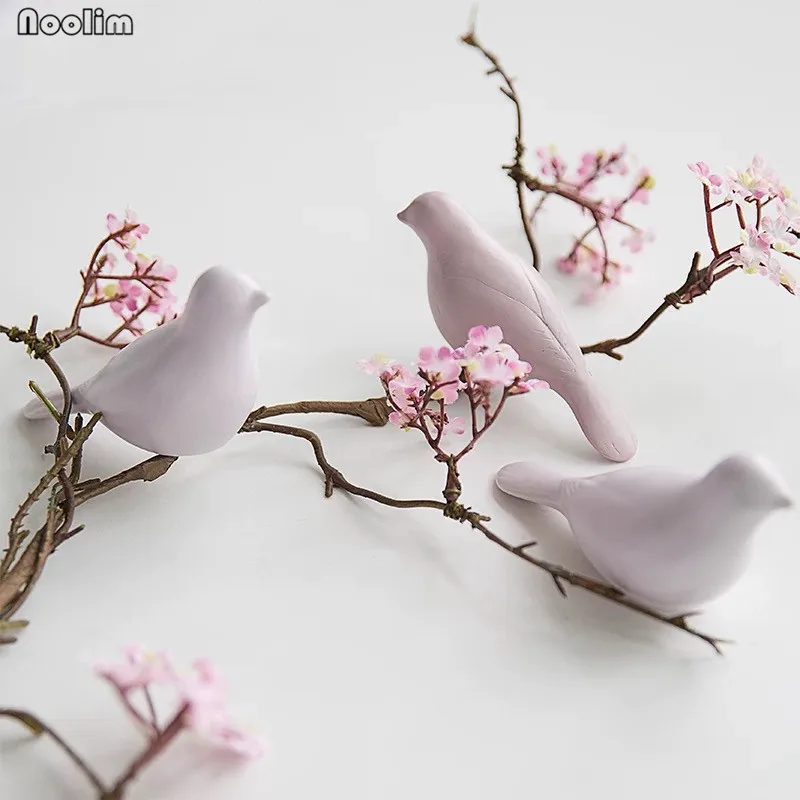 

Home Garden Decor Birds Ornament Statue Figurines Miniatures Shelf Display Table Stand Gift Creative Desktop Animal Ornaments