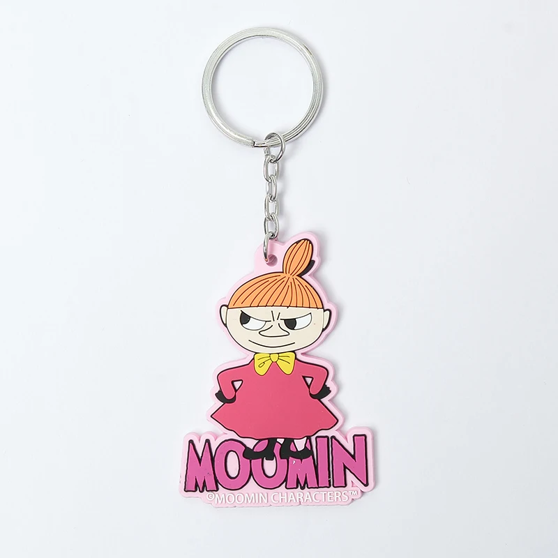 

Moomin little my key chains 2019 new arrival Fashion Blue Zinc Plated character llaveros mujer Stainless Steel Resin key holder
