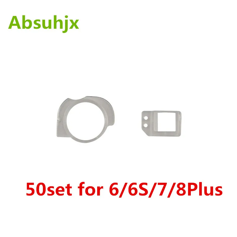 

Absuhjx 50set LCD Facing Front Plastic Camera Lens for iPhone 8 7 6 6s plus 5 5s Proximity Light Sensor Lens Bracket Holder Clip