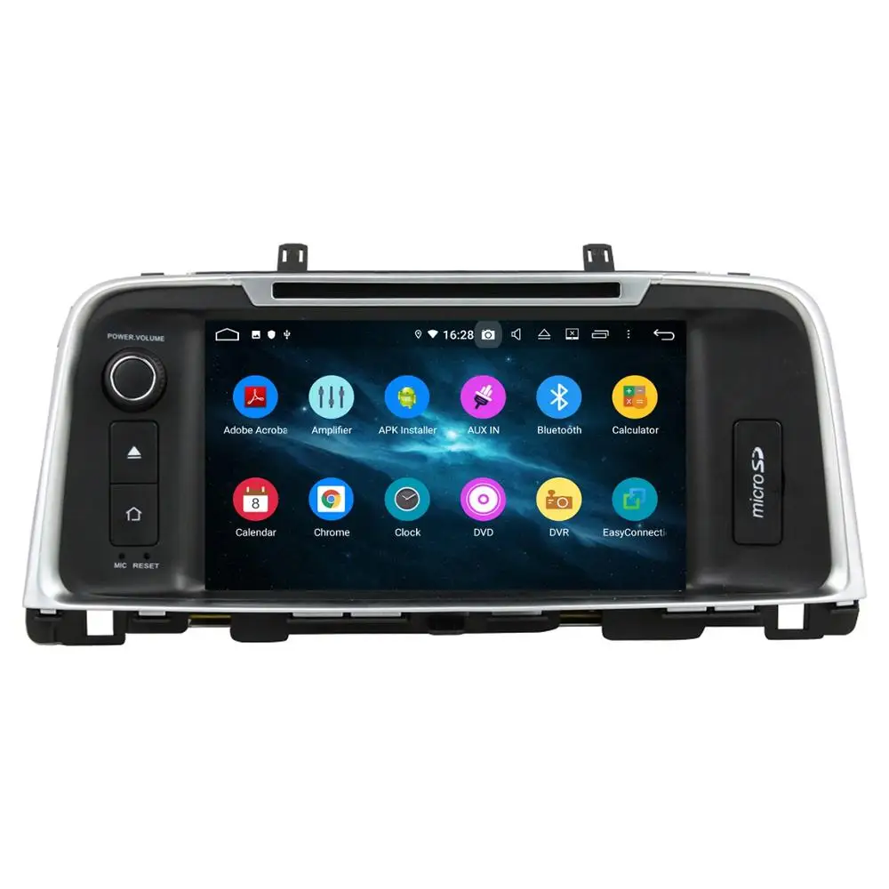 Top 4GB+64GB 8" Android 9.0 Car dvd Player for Kia K5 Optima 2015 2016 2017 2018 Car Radio GPS WIFI Bluetooth 4.2 USB Mirror-link 1