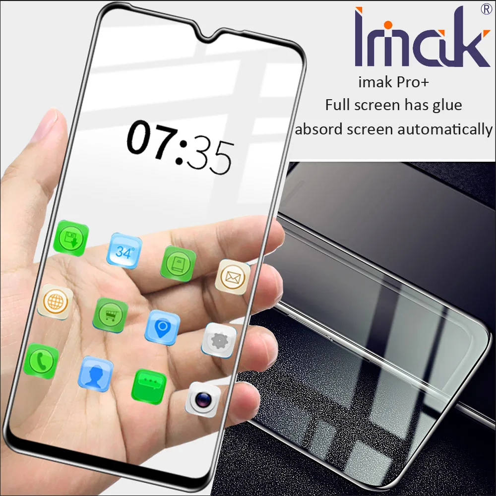 

imak Pro+ Full Screen panel Glue Tempered Glass For Xiaomi Mi A3 MiA3 CC9 CC9e oleophobic
