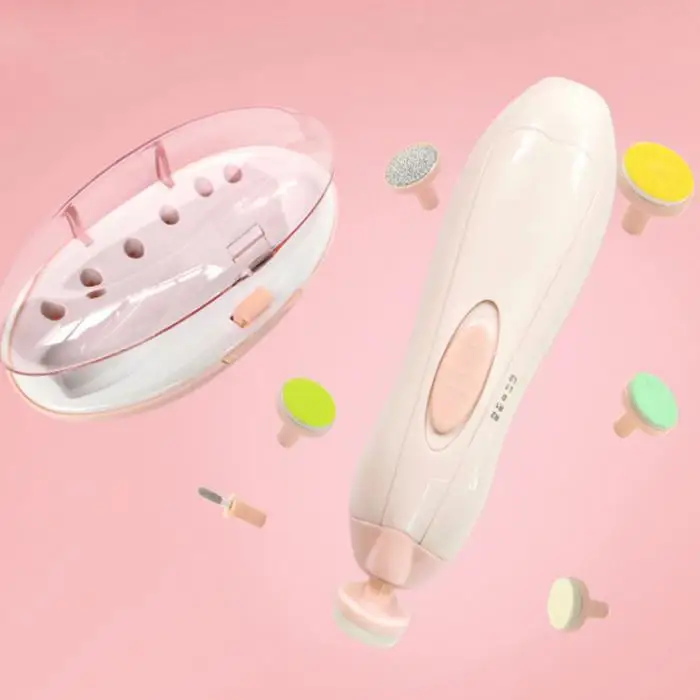 Moedor de Unhas Caneta tipo Crianças Cuidados com as Unhas Bebê Elétrico Dedos Unha Toes Polonês Conjunto Máquina Moagem Manicure Ferramentas @ 8 crianças dedos unha toes polonês conjunto máquina