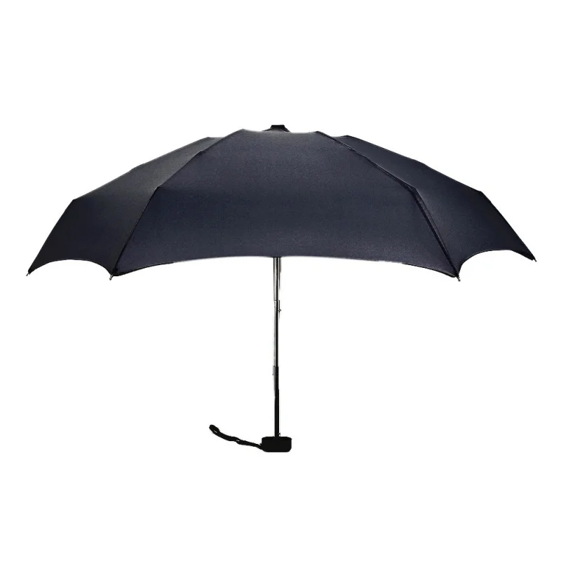 Мини пятискладной зонт для путешествий с чехлом EVA 6 ребер ткань эпонж УФ Защита компактный портативный Открытый Дорожный зонт от солнца