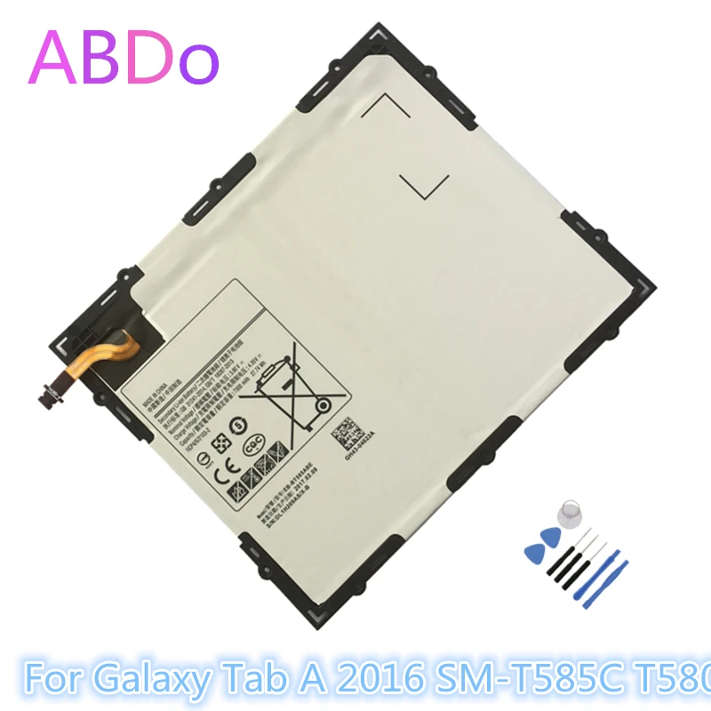 

EB-BT585ABE Tablet Battery For Samsung Galaxy Tab A 2016 SM-T585C T580 7300mAh Replacement Batteries AAA Quality