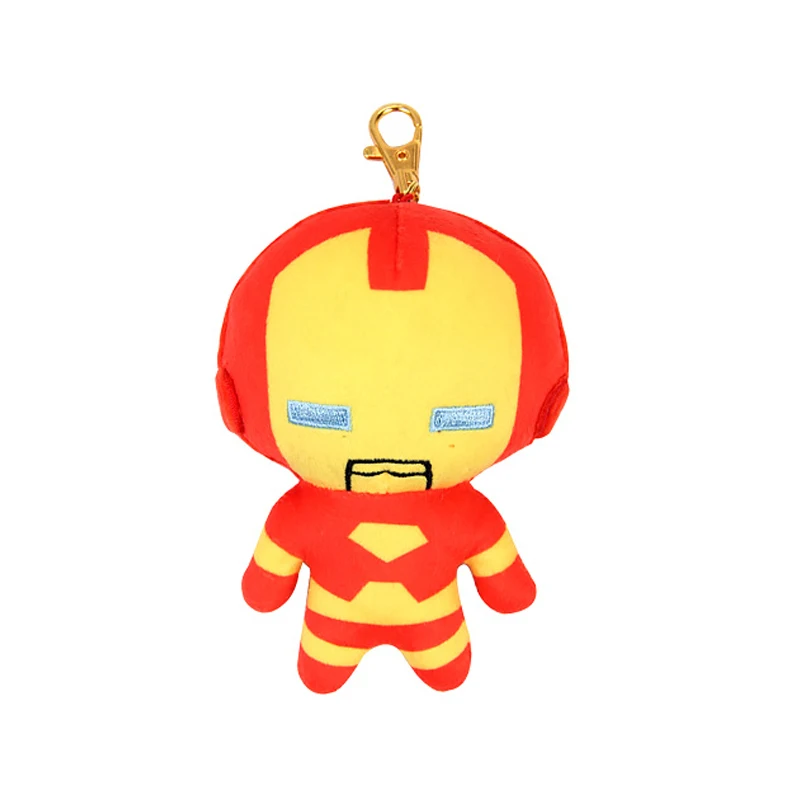 11cm Mini Captain America Plush Toy Stuffed Animal Keychain Doll Key Ring Bag Pendant with Plush Keychains Toys (2)