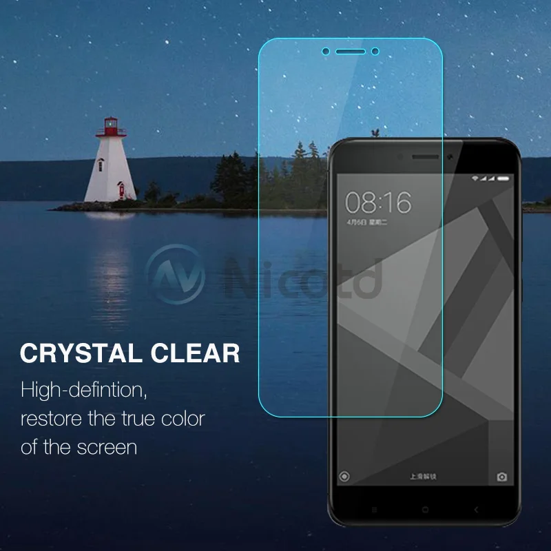 Nicotd 2.5D 9H Premium Tempered Glass For Xiaomi Redmi 4X Screen Protector Toughened protective film For Xiaomi Redmi 4X 5 (2)