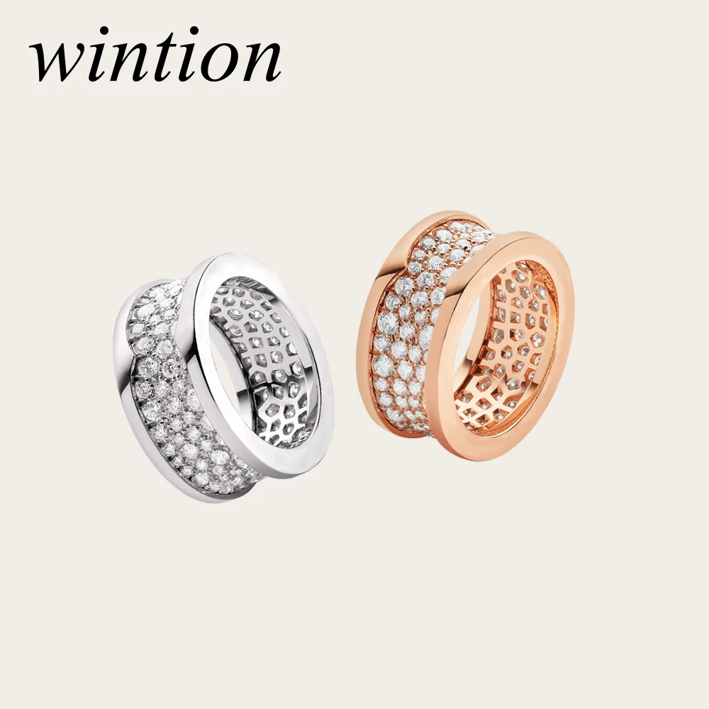 Wintion BGL s925 циркон кольцо подарок 1:1 Оригинал 100% стерлингового серебра 925 женщин
