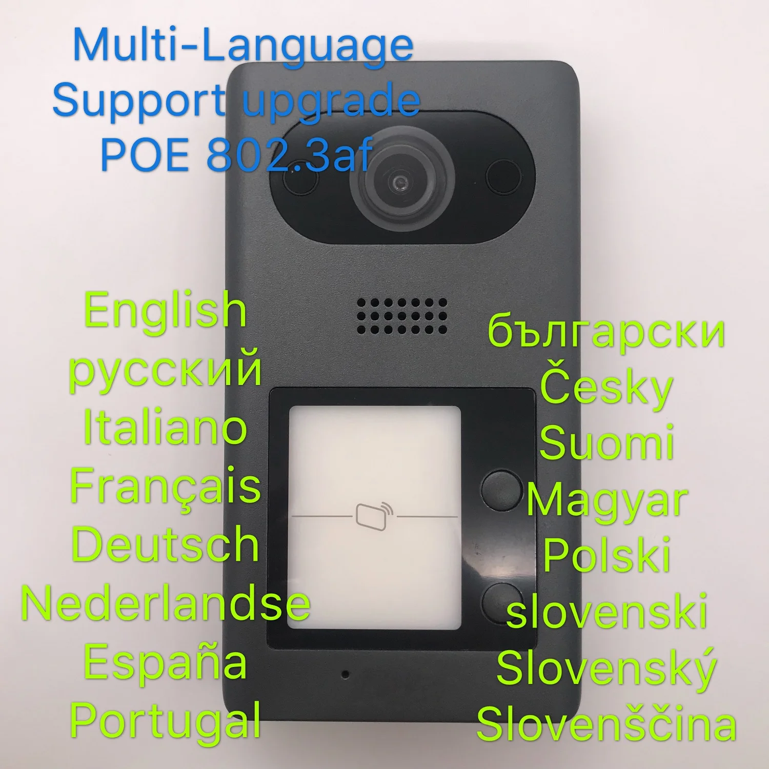 DH logo Multi-idioma VTO3211D-P2 2 botones PoE (802.3af) IP Metal Villa timbre, teléfono de la puerta, timbre, intercomunicador de vídeo IP, Nube - 2