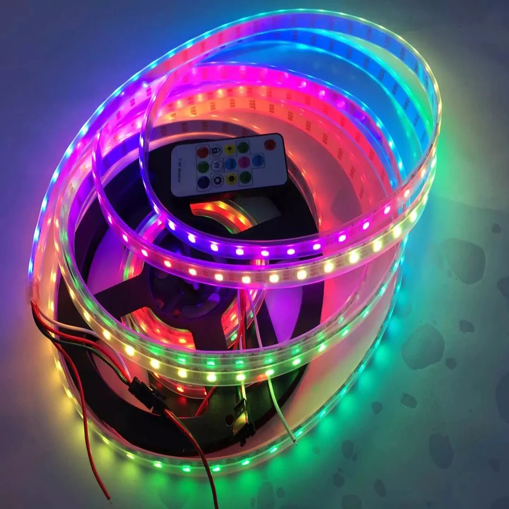 Lâmpadas Led e Tubos dc5v1m/4 m/5 m ws2812b 30/60/74/90/96/144 Modelo Nº : Ws2812b