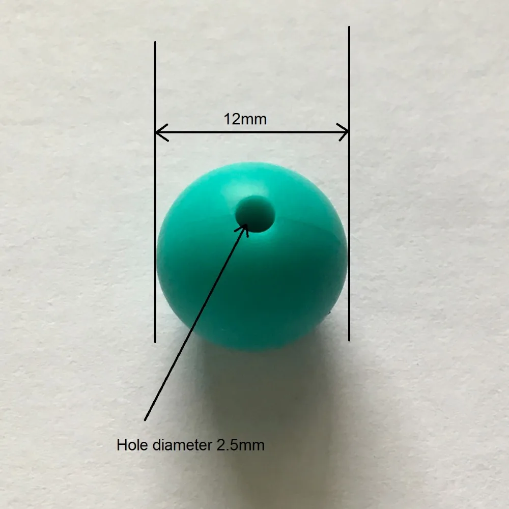 12mm silicone teething ball