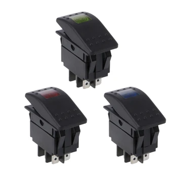 

New 4 Pin Waterproof 12V 20A Bar Rocker Toggle Switch LED Light Car Boat
