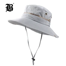 [FLB] Солнце Ведро Шляпа Лето Для мужчин Для женщин Панама для рыбалки шляпа солнца длинные большой широкий шляпа с защитной сеткой Пеший Туризм пляжные Кепки F331