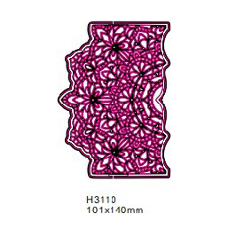 Кружевной Край всплывающая Складная рамка металлические режущие штампы трафареты для скрапбукинга украшения тиснение карты ручной работы высечки
